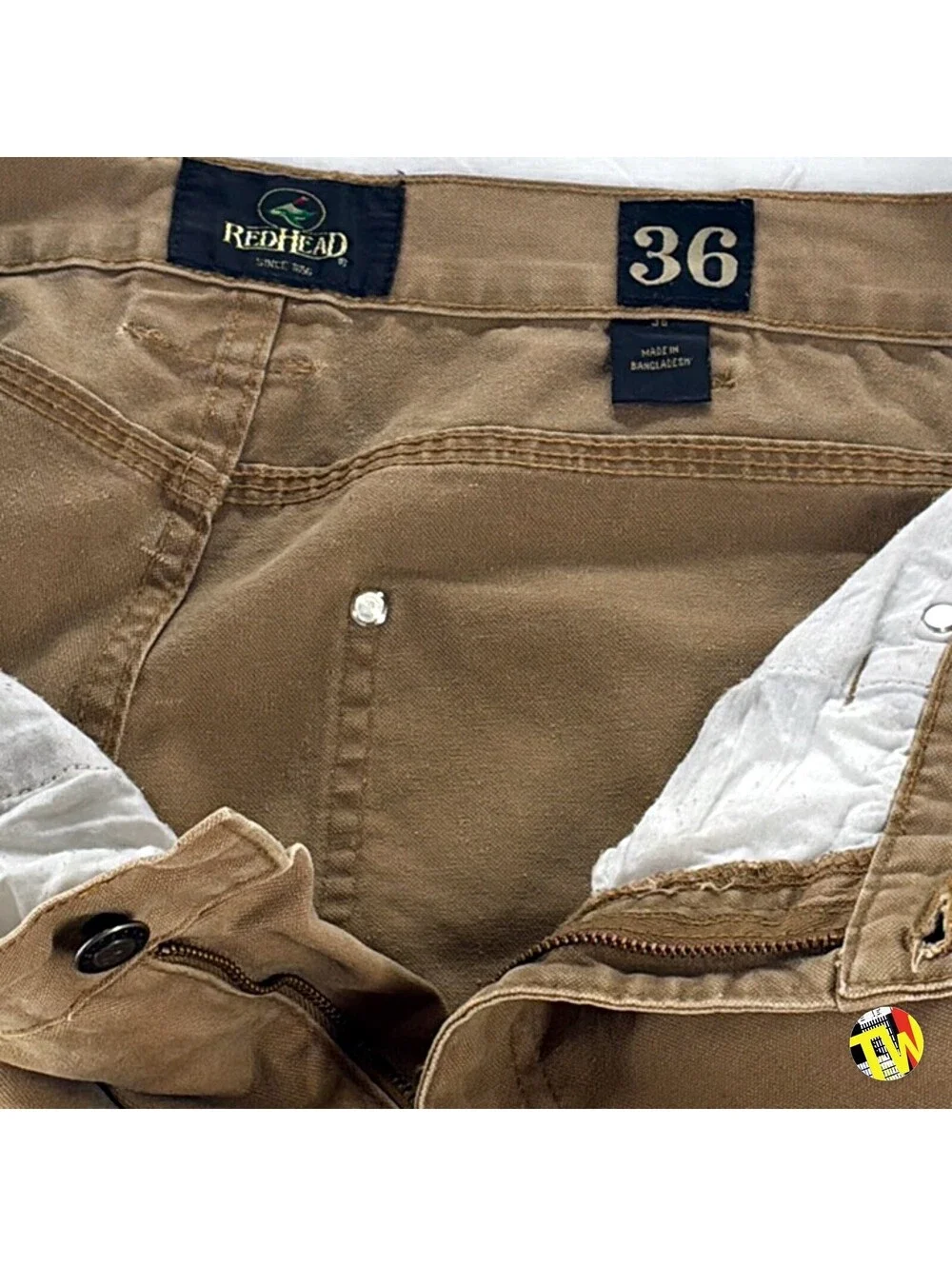 RedHead Mens Canvas Utility Shorts Carpenter Work Wear